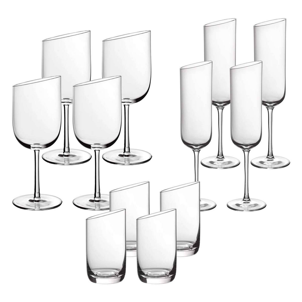 WEIN- UND SEKTGLÄSER NewMoon transparent 12er Set - Transparent, Glas - Villeroy & Boch