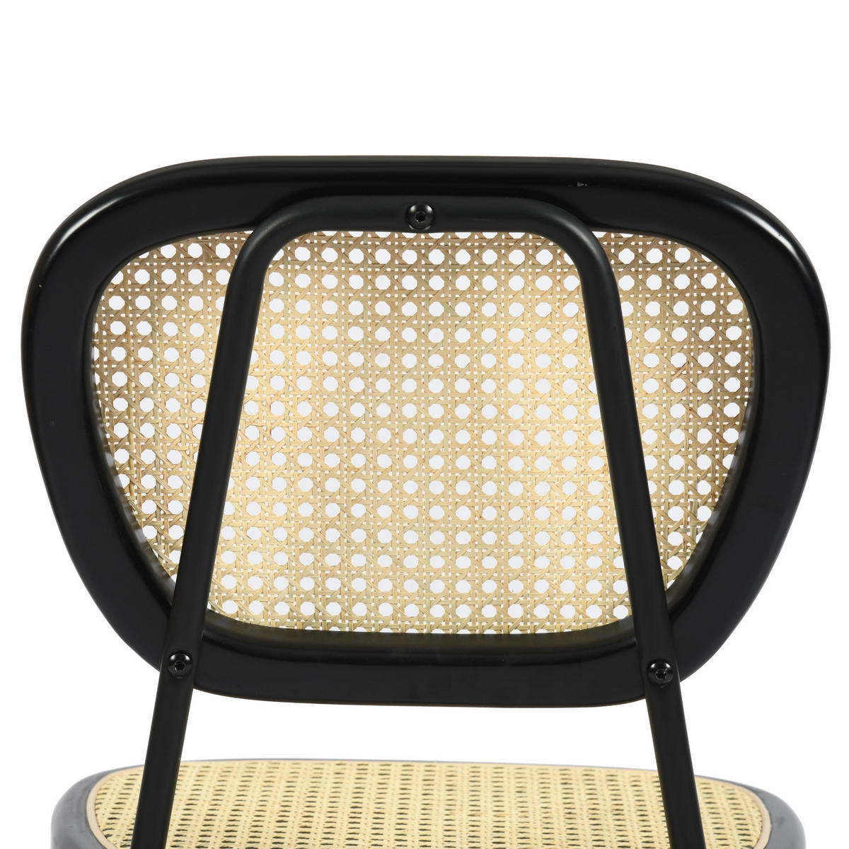 STUHL-SET 2 Stück Schwarz - Beige/Schwarz, Metall (44/86/53cm) - Urban Meuble