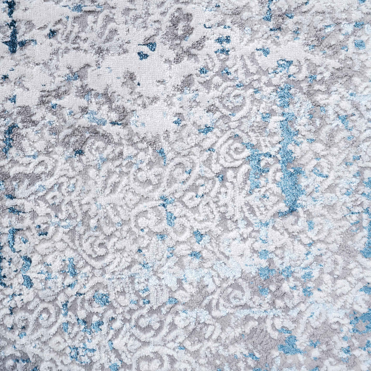 WEBTEPPICH Tweed Blau - Blau, Textil (70/240cm) - Kukoon Rugs
