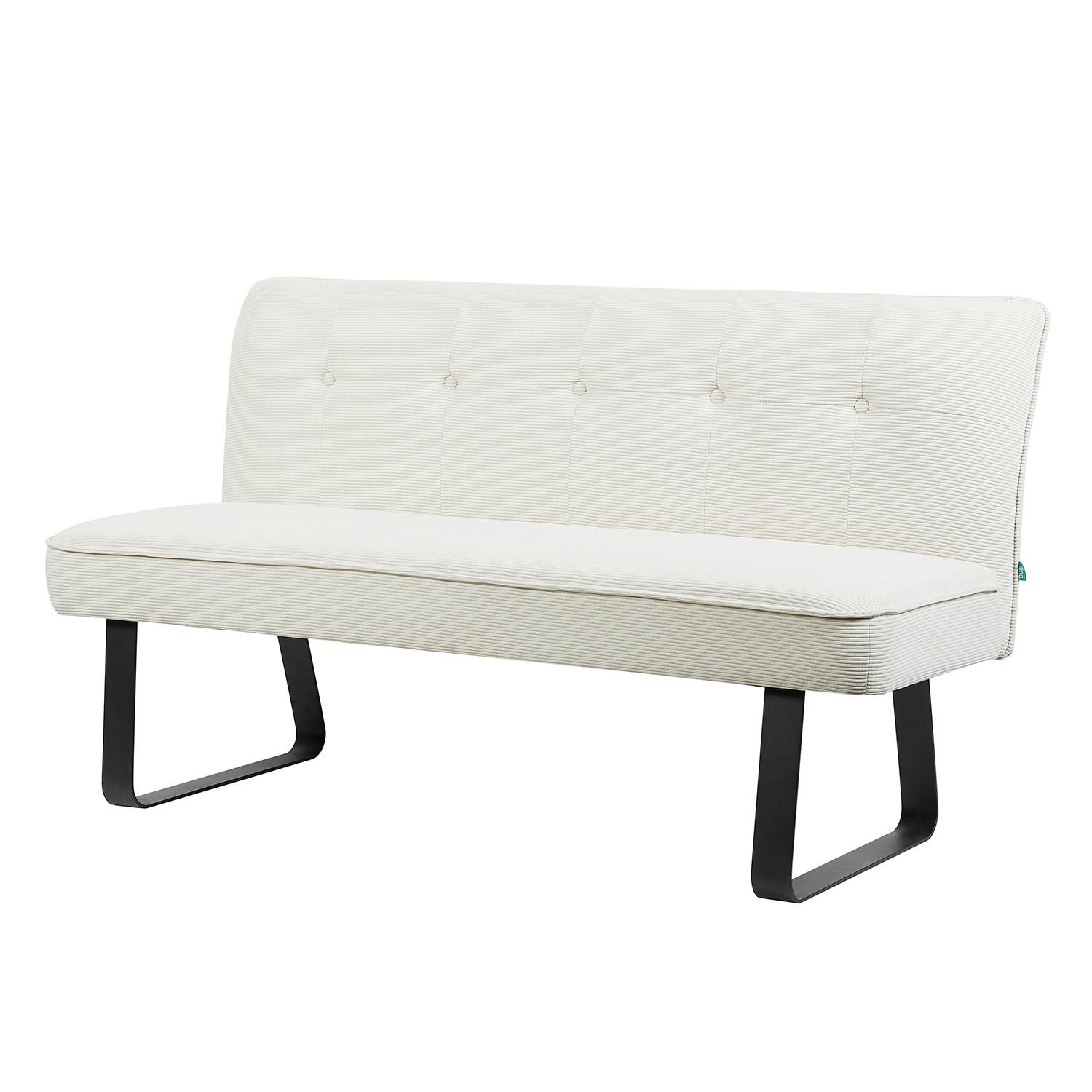 Dubi Möbel Sitzbank Creme 156x88x65 cm