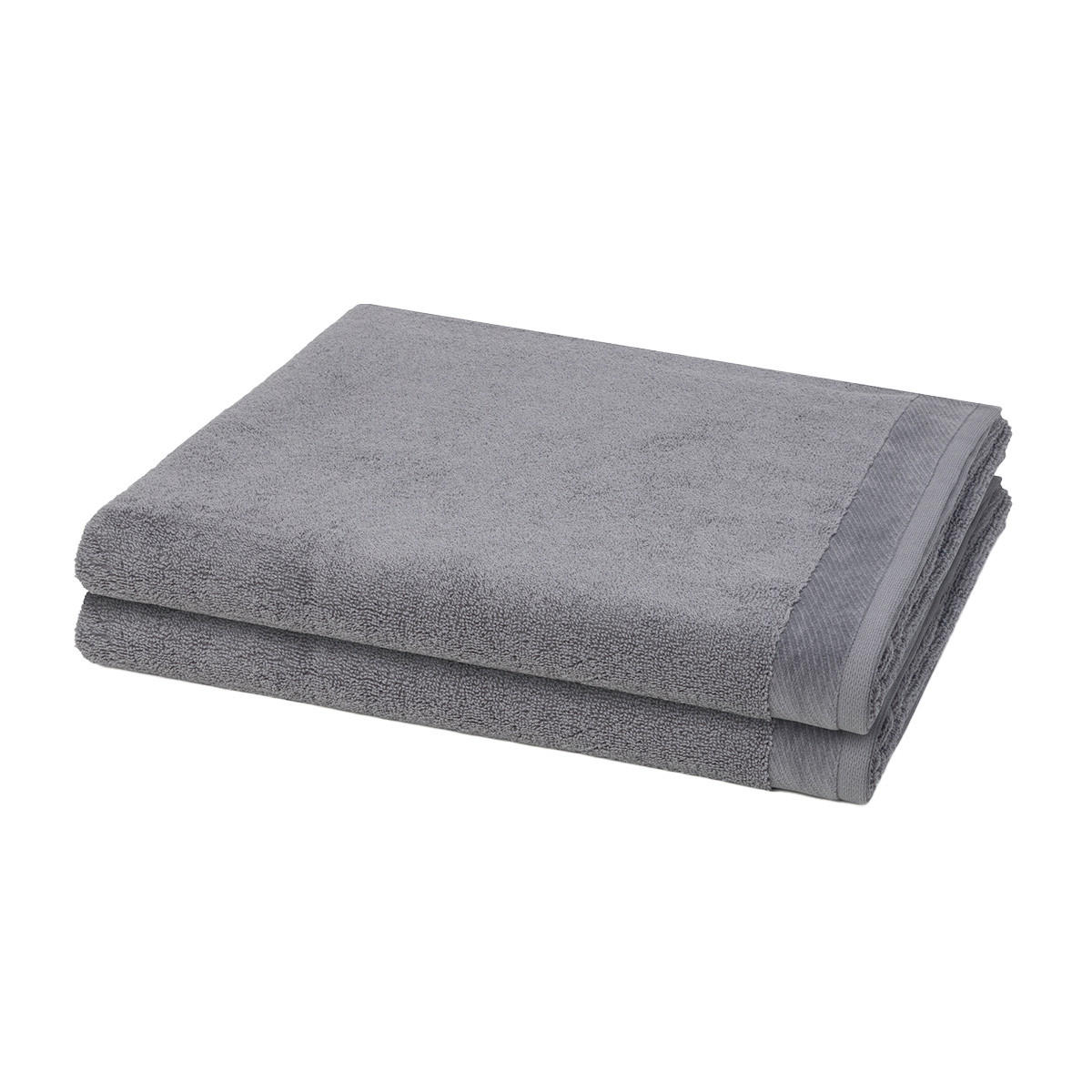 DUSCHTUCH Premium 2er-Set - Grau, Textil (80/150cm) - MÖVE