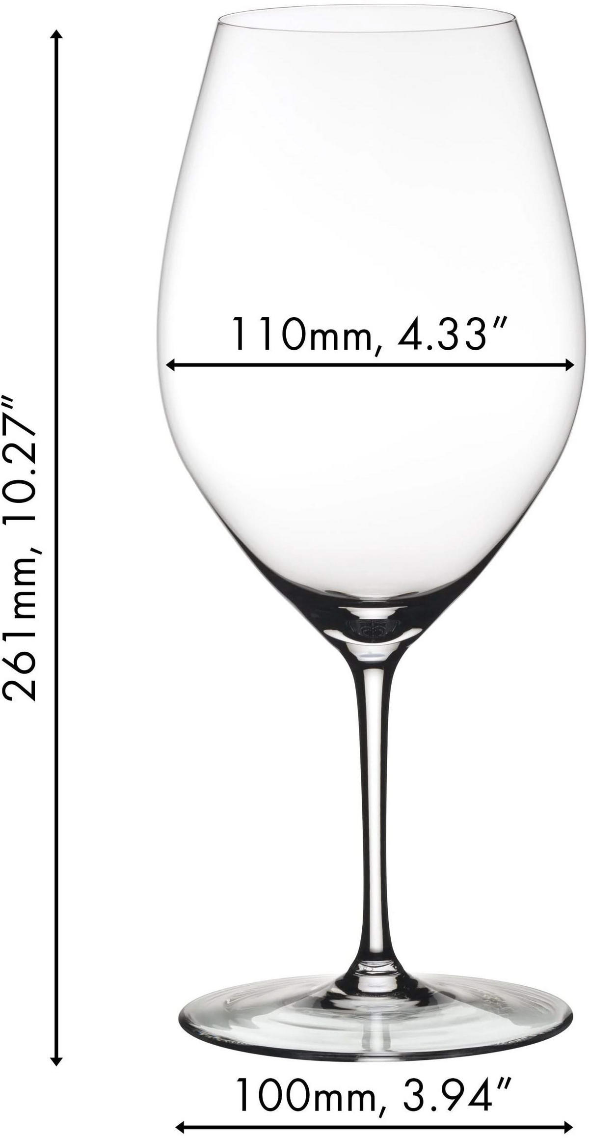 ROTWEINGLAS Wine Friendly 001 Magnum, 4er Set, Kristallglas, 995 ml - Transparent, Glas (0.9L) - Riedel