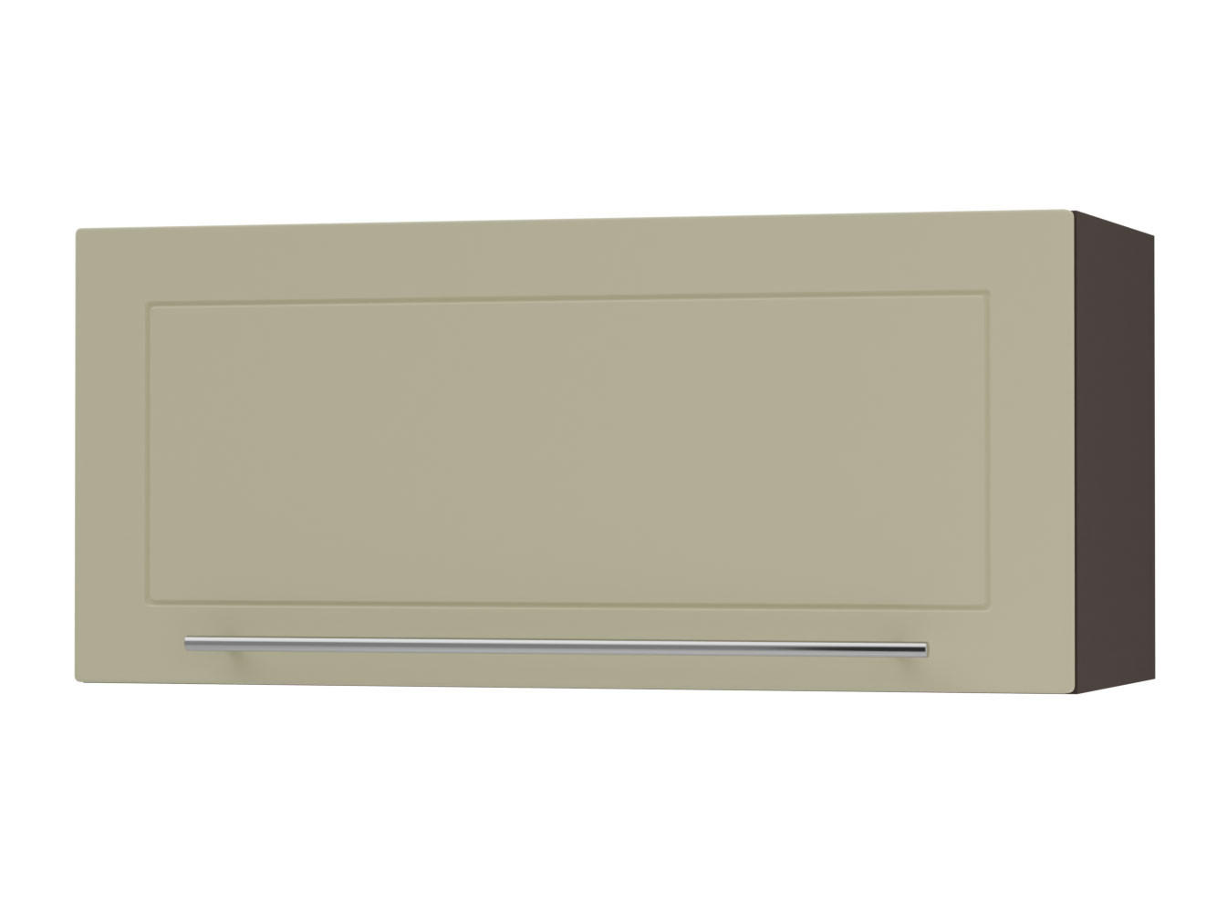 KLAPPHÄNGESCHRANK Kvantum W4B/80-AV Vanille Matt / Lava Matt 80 / 32,5 / 36cm - Dunkelgrau/Creme, Holz/Holzwerkstoff (80/36/32.5cm) - Feldmann-Wohnen