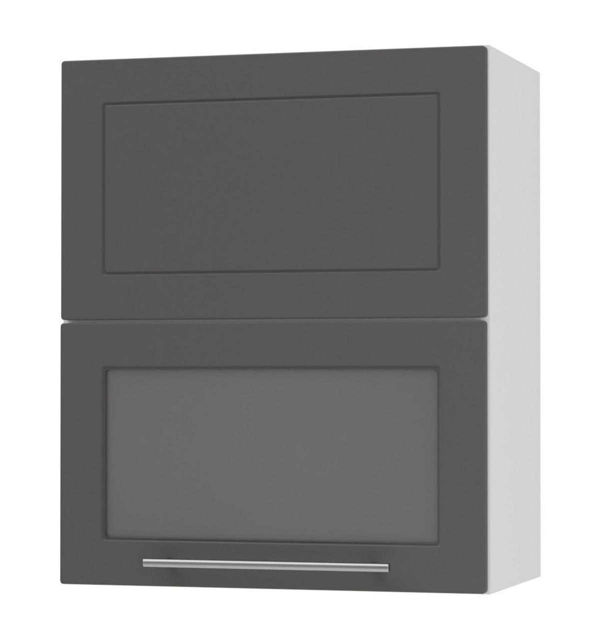 KÜCHENHÄNGESCHRANK Kvantum W8BS/60 Graphit Matt / Weiß Matt 60 / 32,5 / 72cm - Graphitfarben/Weiß, Holz/Holzwerkstoff (60/72/32.5cm) - Feldmann-Wohnen