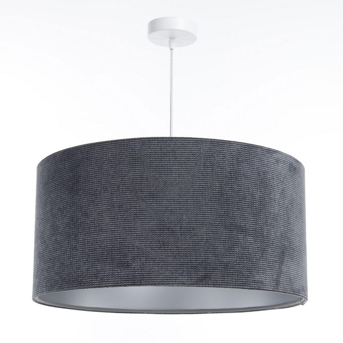 HÄNGELEUCHTE Grau 60/30 cm - Silberfarben/Grau, Kunststoff (60/0.8/30cm) - ONZENO