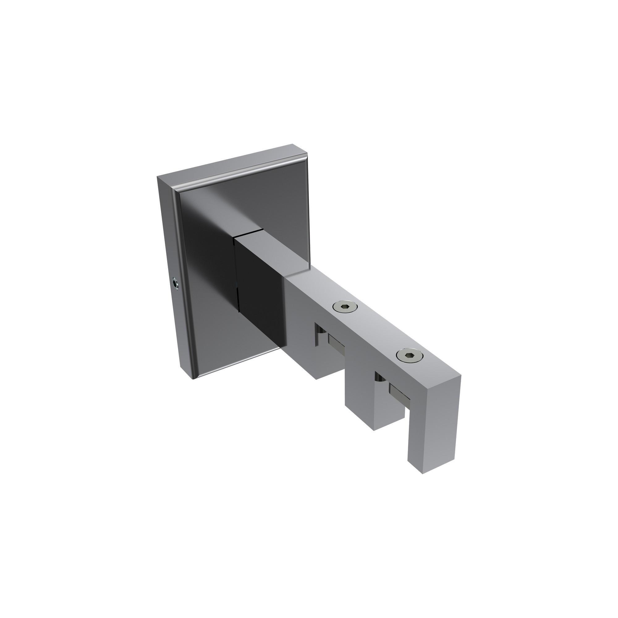 TRÄGER FÜR INNENLAUFSTANGEN 14x35 mm, Smartline 2-läufig, Chrom - Chromfarben, Metall (10/6.5/4.5cm) - INTERDECO