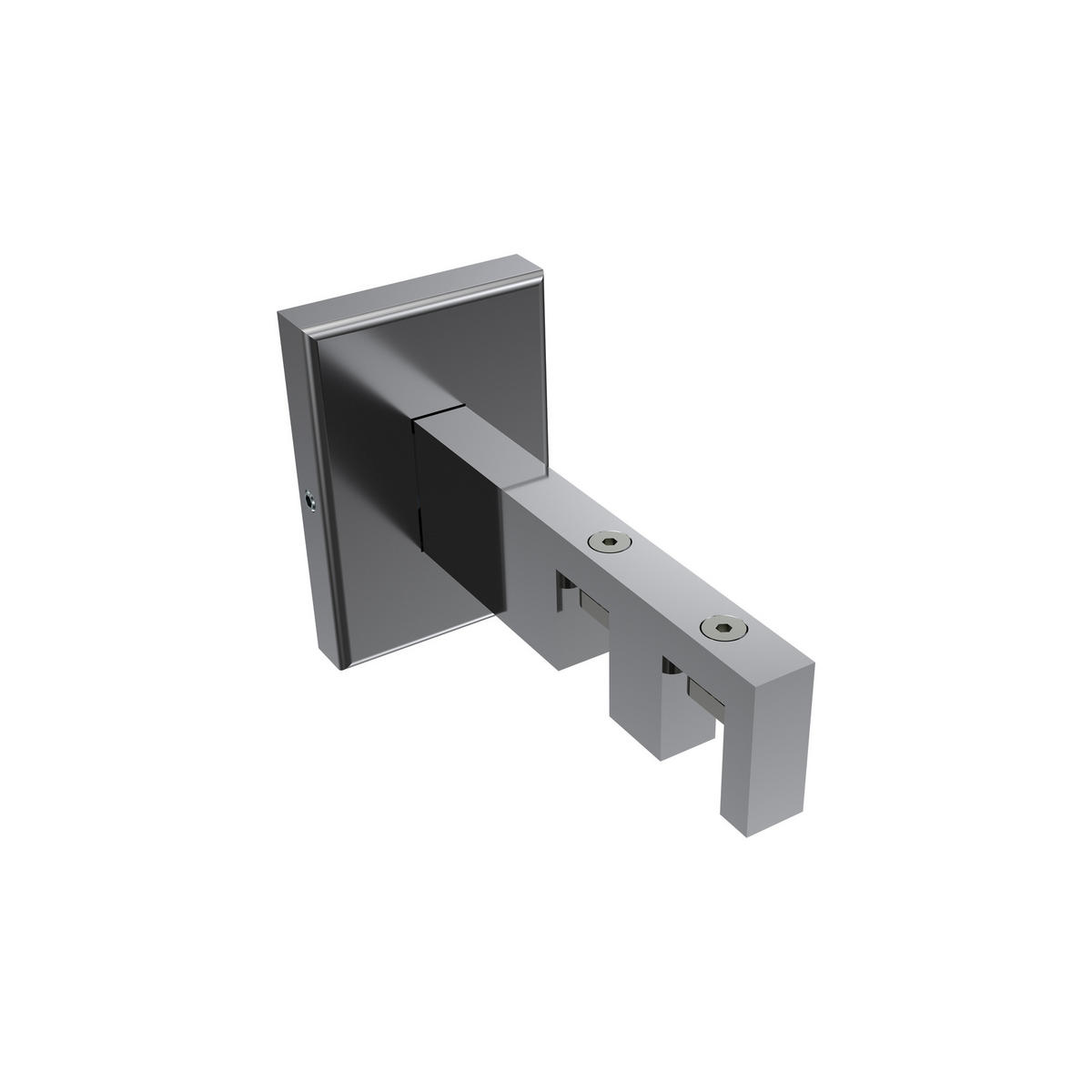 TRÄGER FÜR INNENLAUFSTANGEN 14x35 mm, Smartline 2-läufig, Chrom - Chromfarben, Metall (10/6.5/4.5cm) - INTERDECO