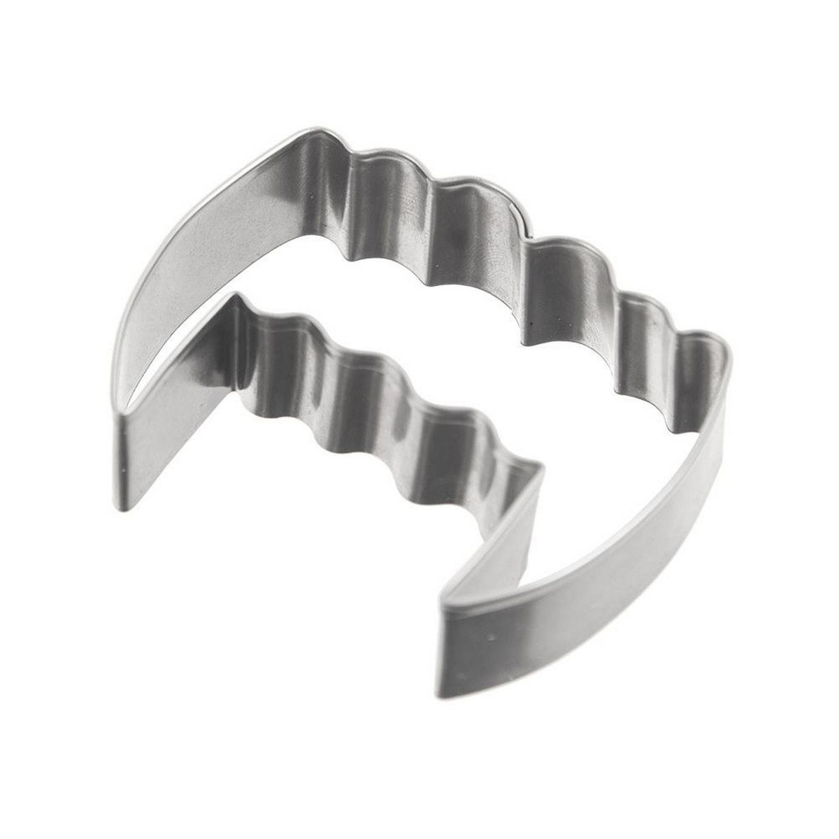 AUSSTECHFORM Vampirzähne 5,5 cm Silber - Silberfarben, Metall (4.5/1.5/5.5cm) - Orion 