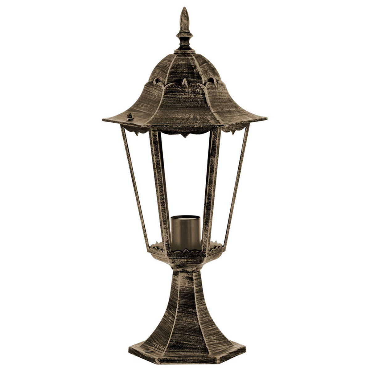 WEGELEUCHTE NORDERNEY Bronze Aluminiumdruckguss - Bronzefarben, Glas (23.5/23.5/49cm)