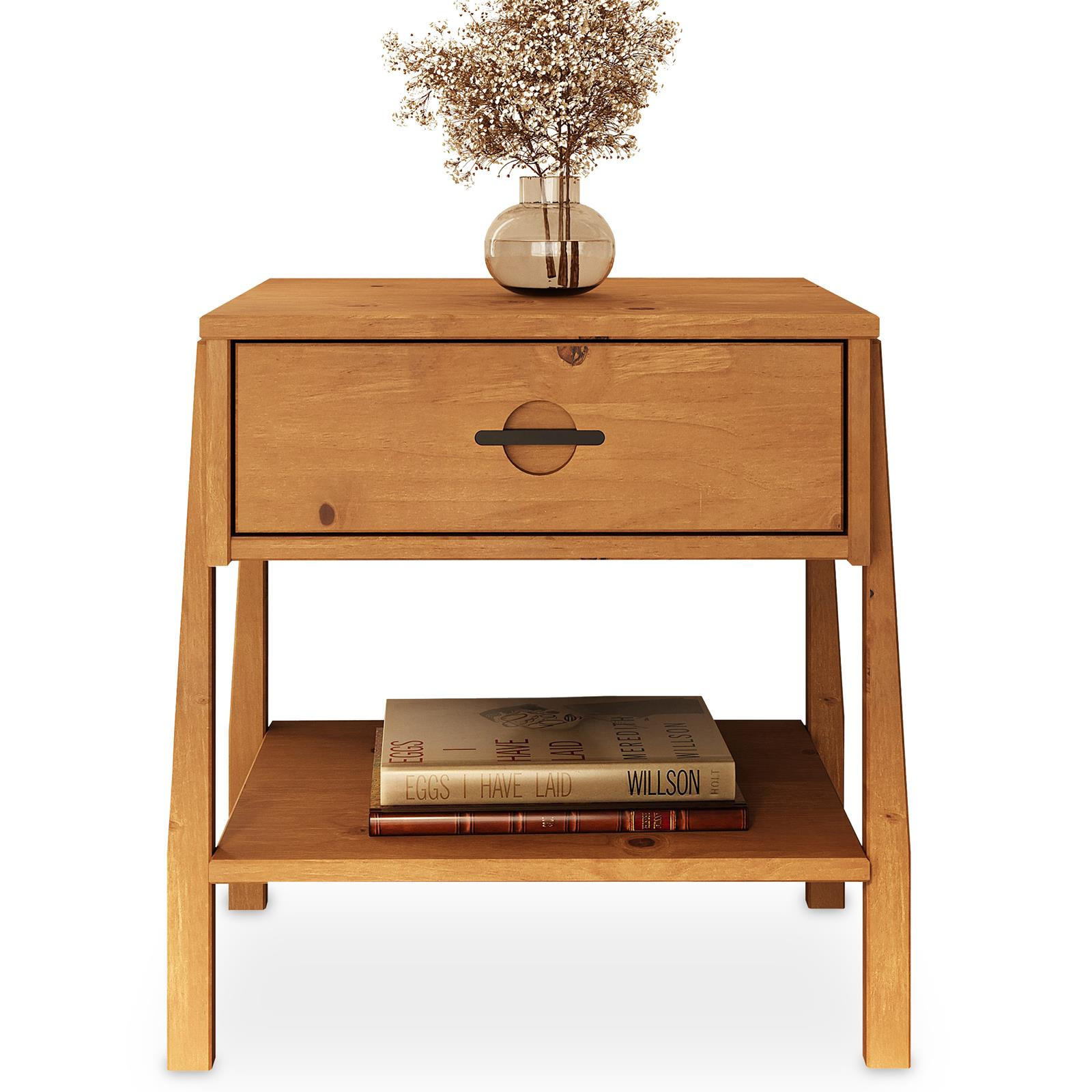 NACHTTISCH ADAMO Eiche - Eichefarben, Holz (45/49/41cm) - IDIMEX