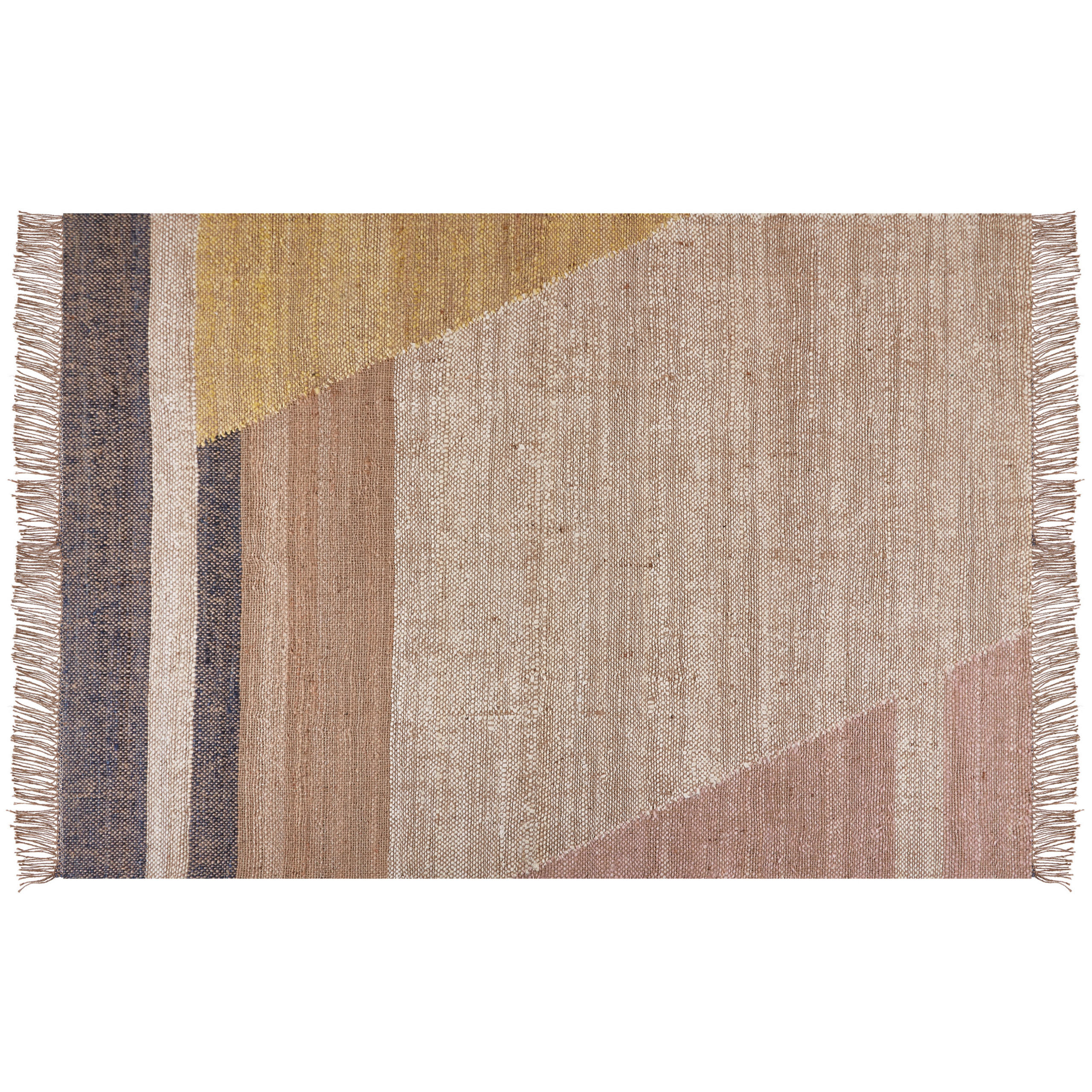 KURZFLOR-TEPPICH Samlar 230/160 cm - Braun, Naturmaterialien (160/230cm) - Beliani