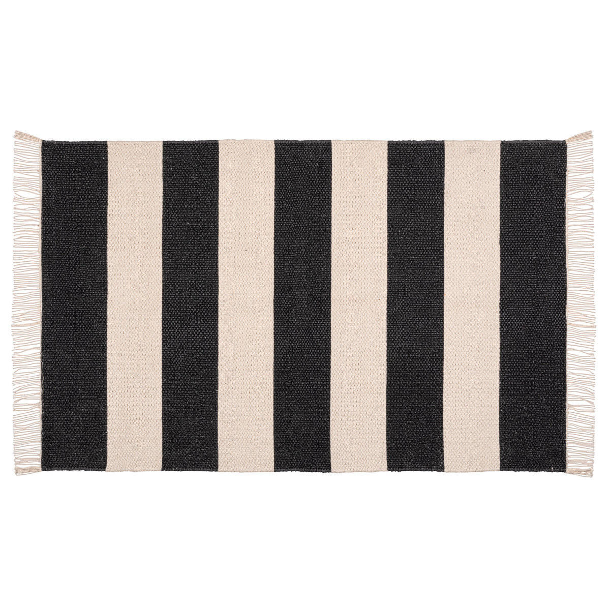 BADTEPPICH Kasi 50/80 cm - Schwarz, Naturmaterialien (50/80cm)
