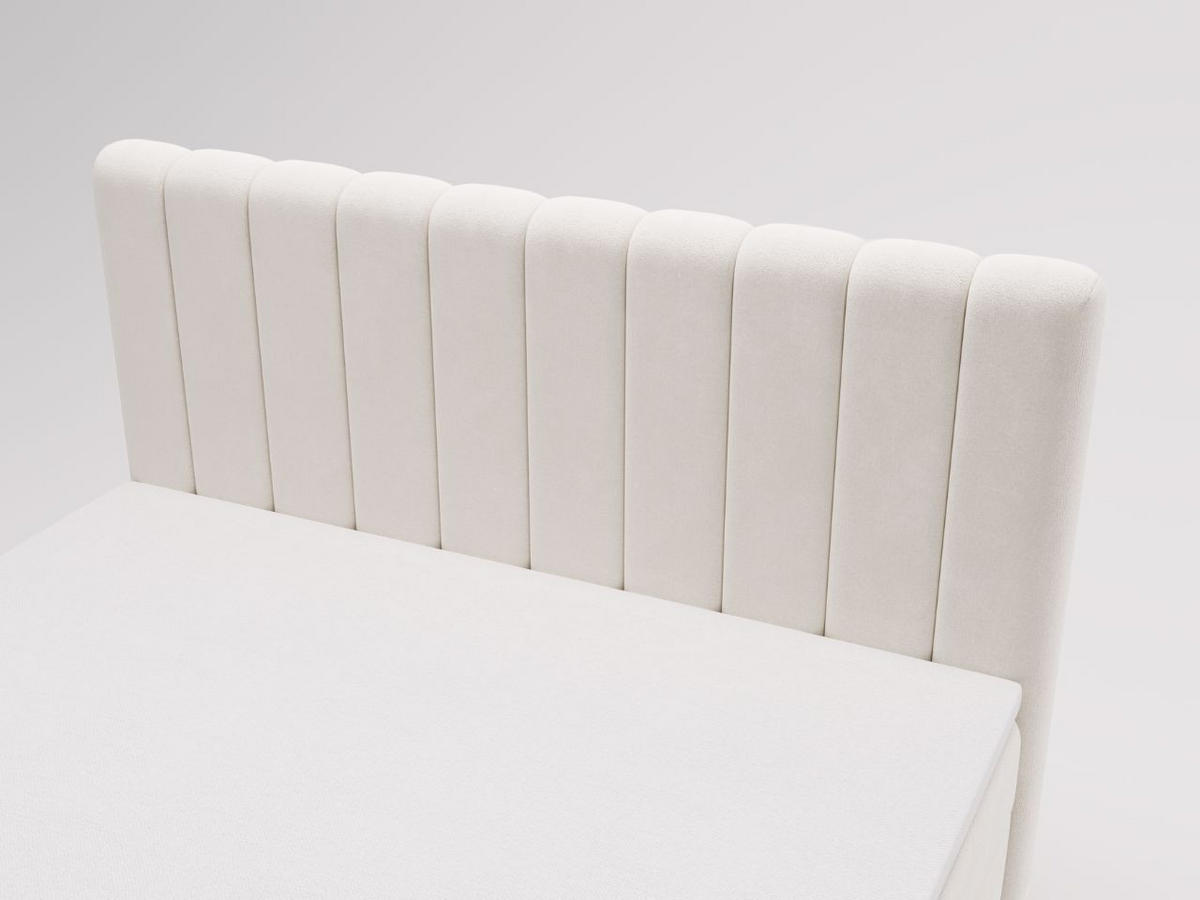 BOXBETT Primavera 160x200 Creme - Creme, Holz/Textil (160/200cm) - Graingold