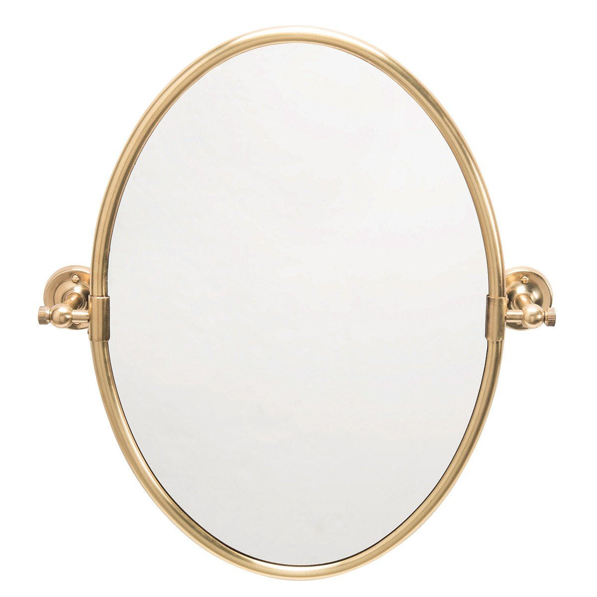 WANDSPIEGEL aus Messing - 66/12/51 cm - Goldfarben, Metall (12/51/66cm) - Signature