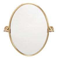 WANDSPIEGEL aus Messing - 66/12/51 cm - Goldfarben, Metall (12/51/66cm) - Signature