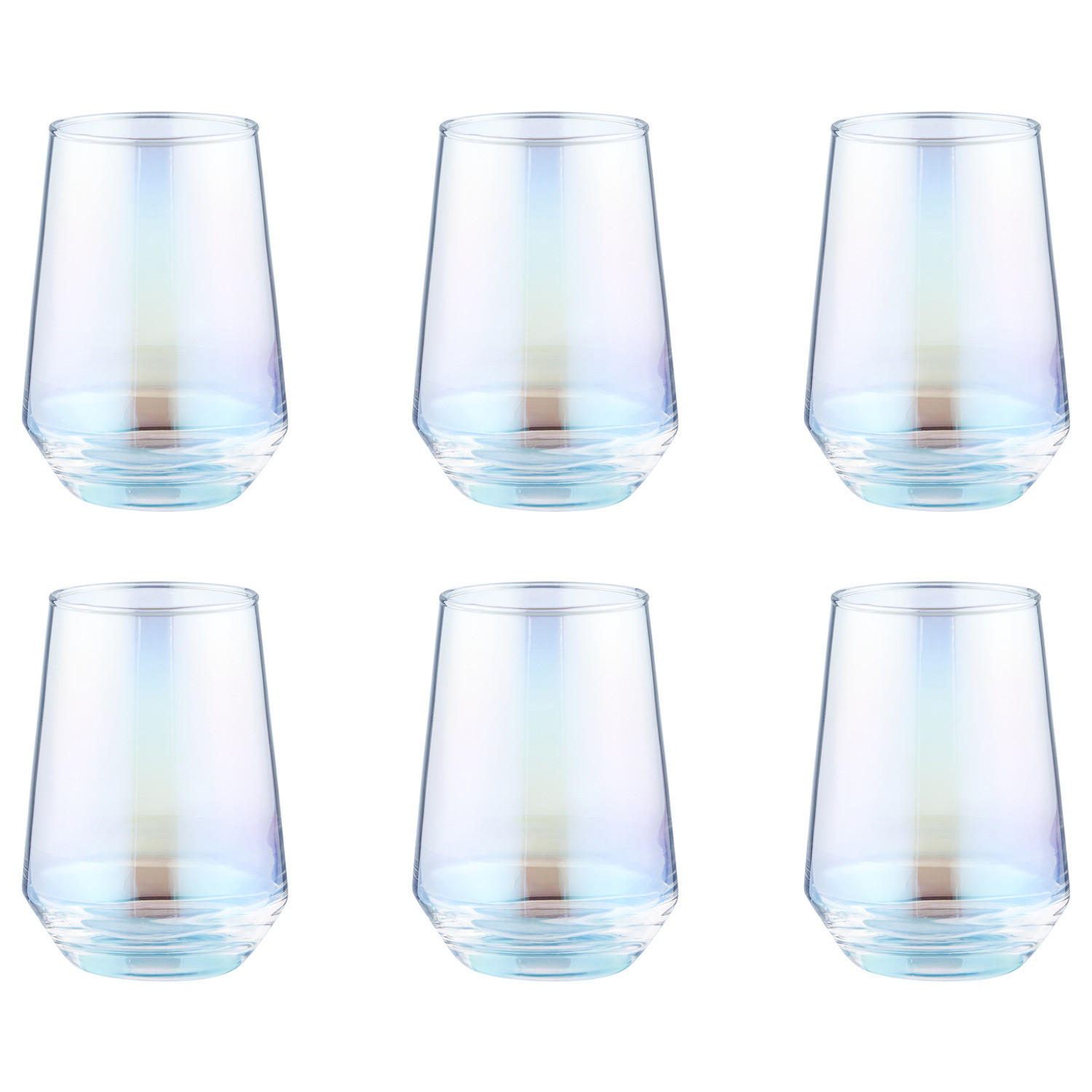 LONGDRINKGLAS (6er-Set) Pearl - Transparent, Glas (0.4L) - Butlers