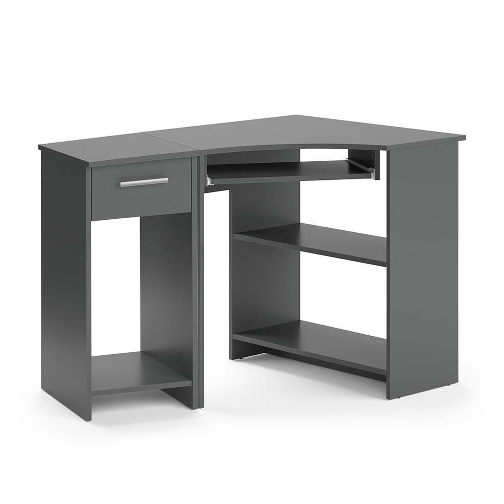 ECKSCHREIBTISCH Odin Anthrazit 83 x 76 cm Set mit PC-Schrank - Anthrazit, Holzwerkstoff (76/83/77cm) - Vicco