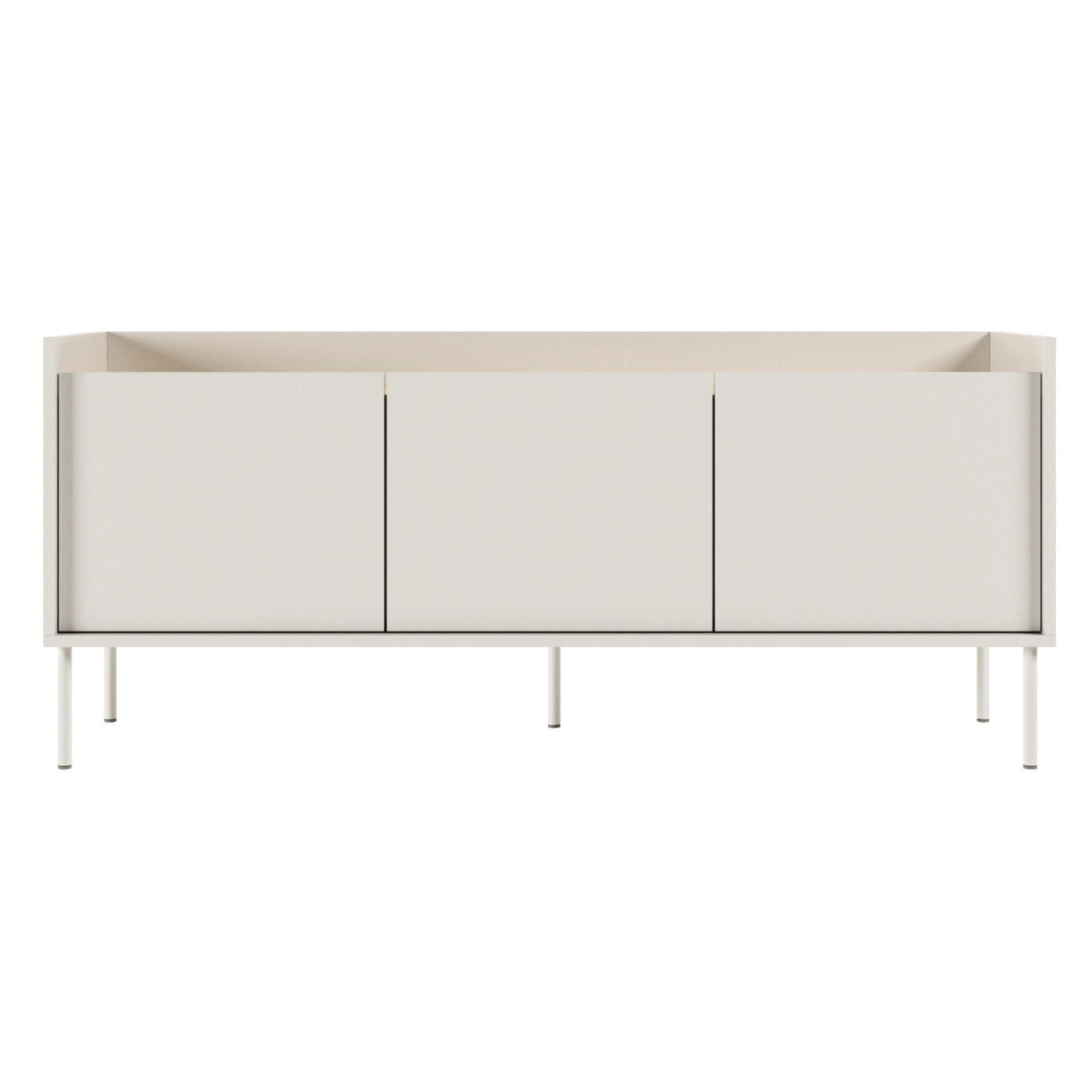 TV-SCHRANK Tovi Weiß / Holzoptik Eiche 140/58/36 cm - Weiß, Holzwerkstoff/Metall (139.8/58.5/36.4cm) - Selsey