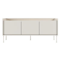 TV-SCHRANK Tovi Weiß / Holzoptik Eiche 140/58/36 cm - Weiß, Holzwerkstoff/Metall (139.8/58.5/36.4cm) - Selsey