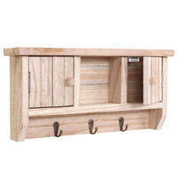 SCHLÜSSELBRETT Buche Dekor - Buchefarben, Holz (40/19/8cm) - MCW
