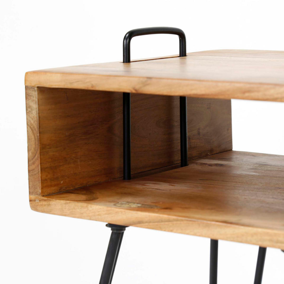 NACHTTISCH Quadro Braun 40/34/48 cm - Braun, Holz (34/48/40cm) - Hoyz Collection