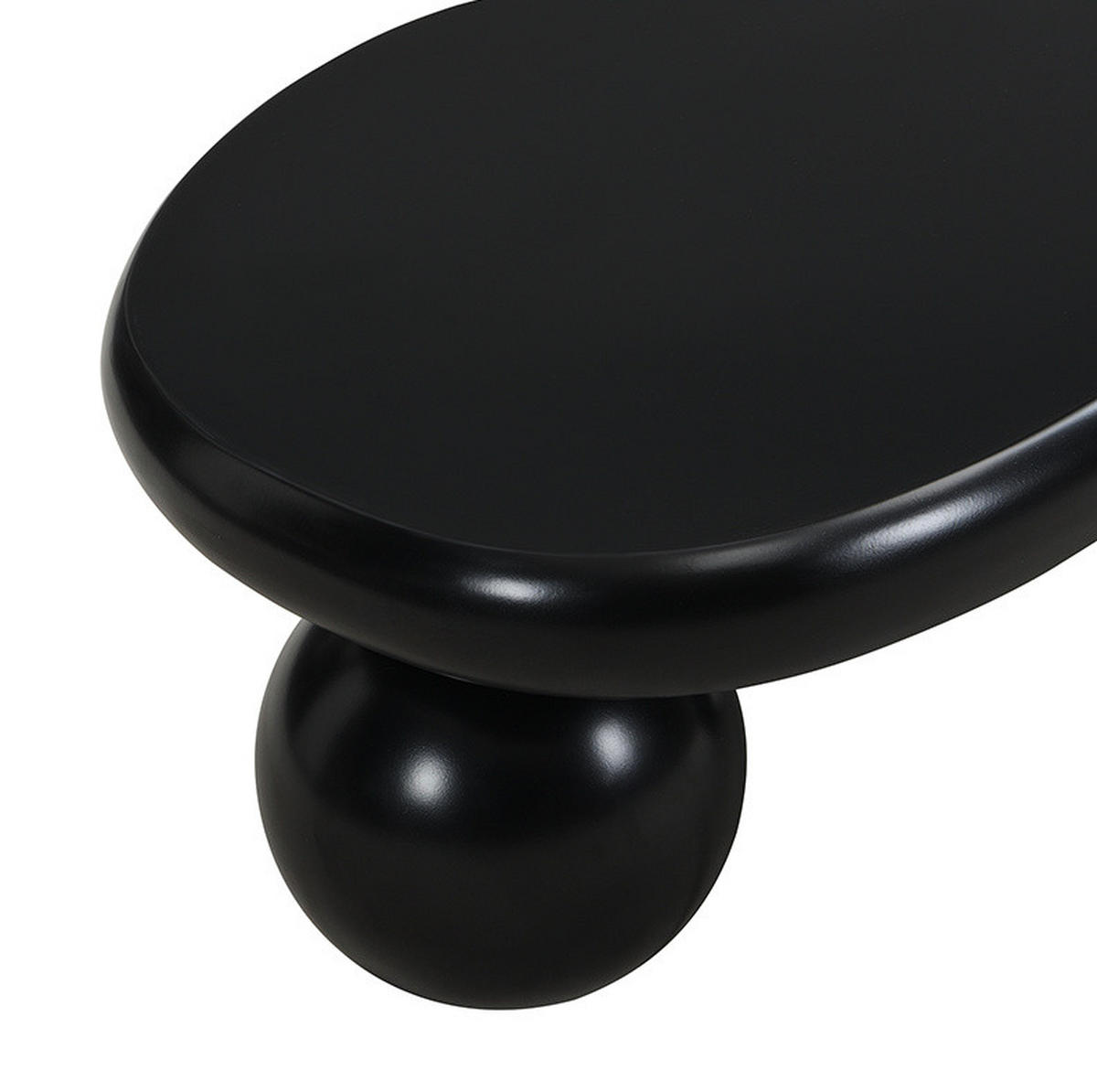 COUCHTISCH 95/62,5/32 cm in Schwarz mit LED-Beleuchtung im Wolkendesign - Schwarz, Holzwerkstoff (95/62.5/32cm) - Flora Grace