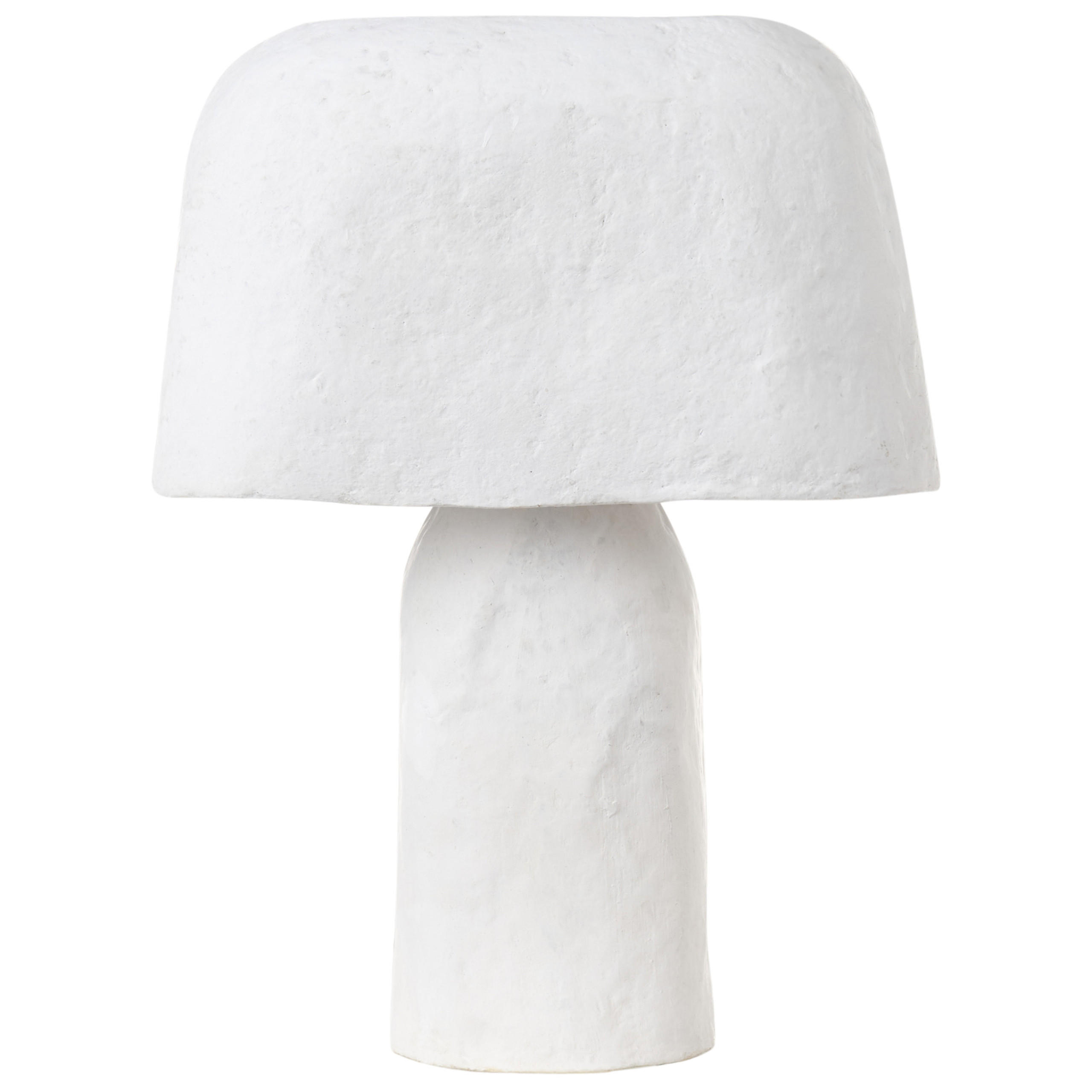 TISCHLEUCHTE Weiß Carrasco - Weiß, Papier (30/30/43cm) - Beliani