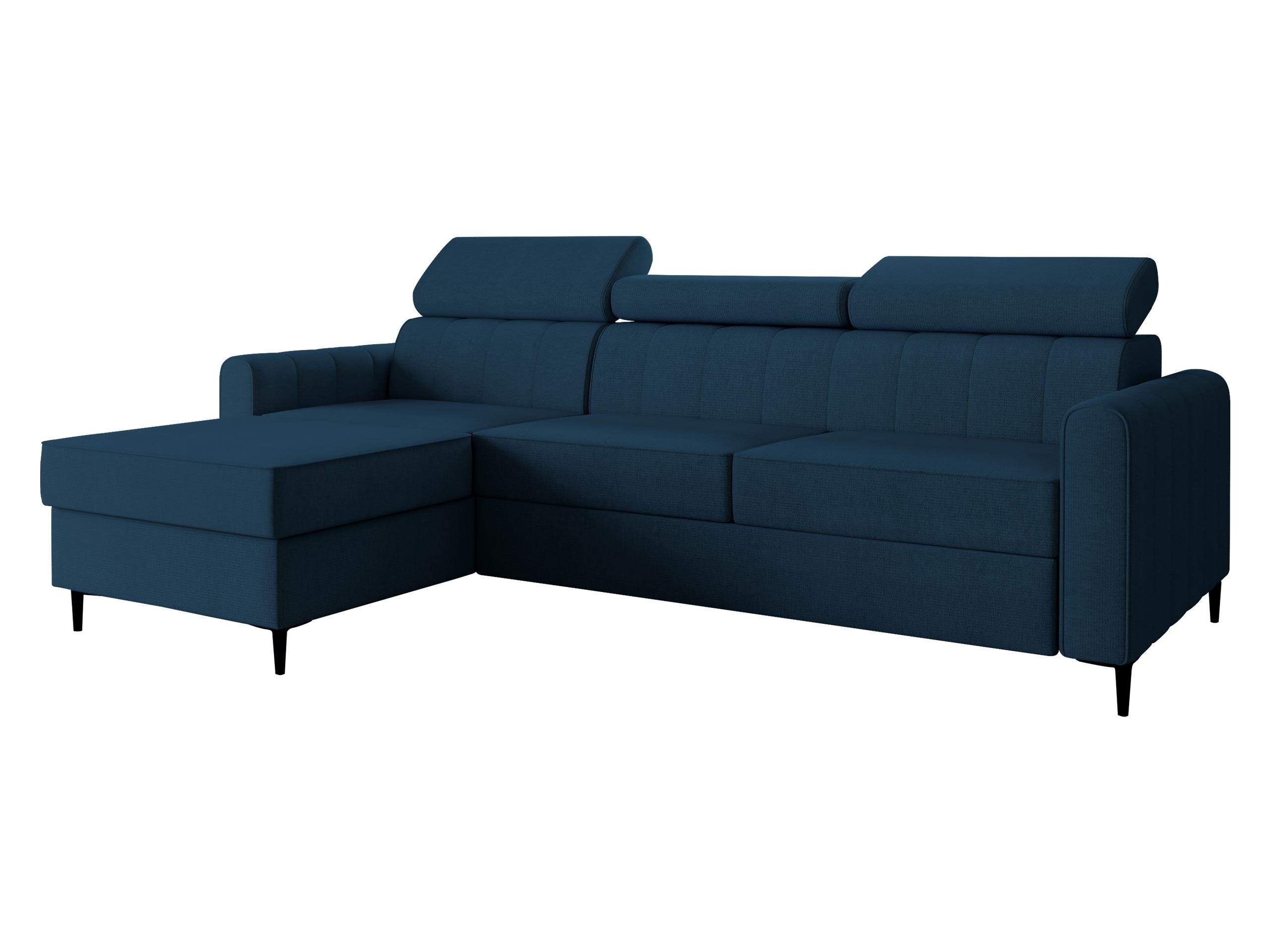 ECKSOFA Toronto III - Blau/Schwarz, Holz/Kunststoff (250/169cm) - MIRJAN24