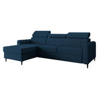 ECKSOFA Toronto III - Blau/Schwarz, Holz/Kunststoff (250/169cm) - MIRJAN24