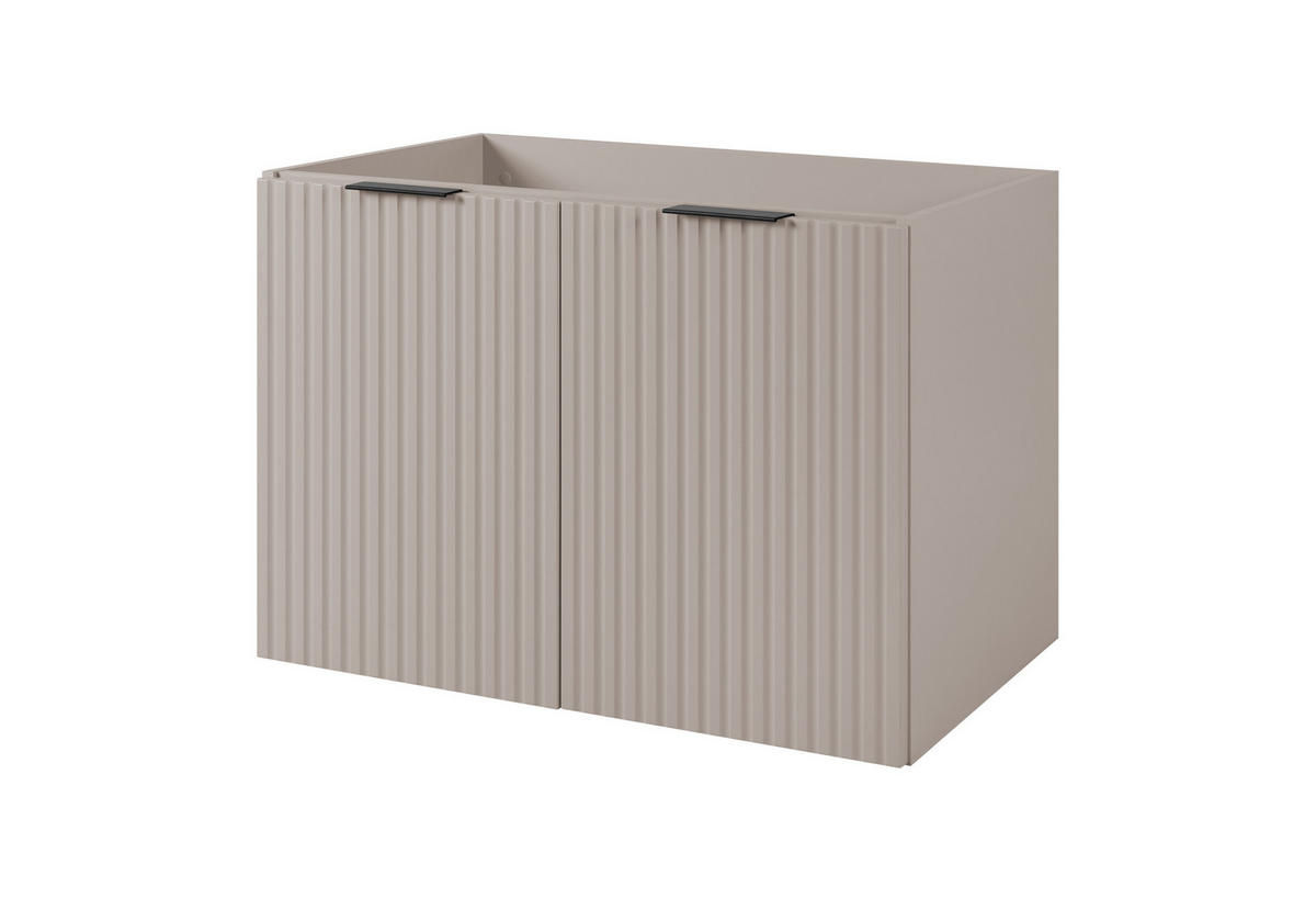 WASCHBECKUNTERSCHRANK FLOW + Platte Eiche Craft 160/57/46 cm - Eichefarben, Holzwerkstoff (160/57/46cm) - Rodan