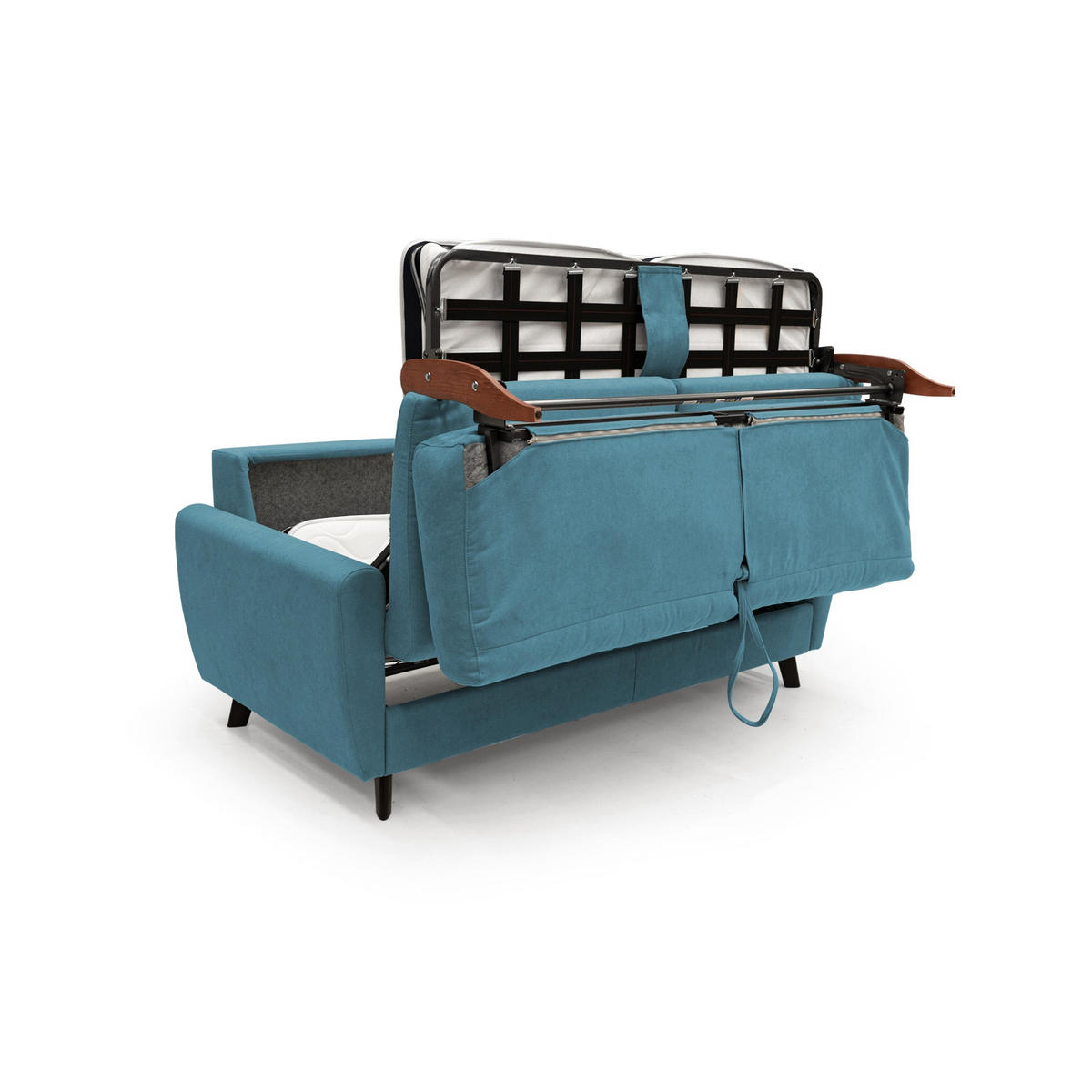 SCHLAFSOFA Callisto - Hellblau, Textil (188/97/96cm) - Divani.store