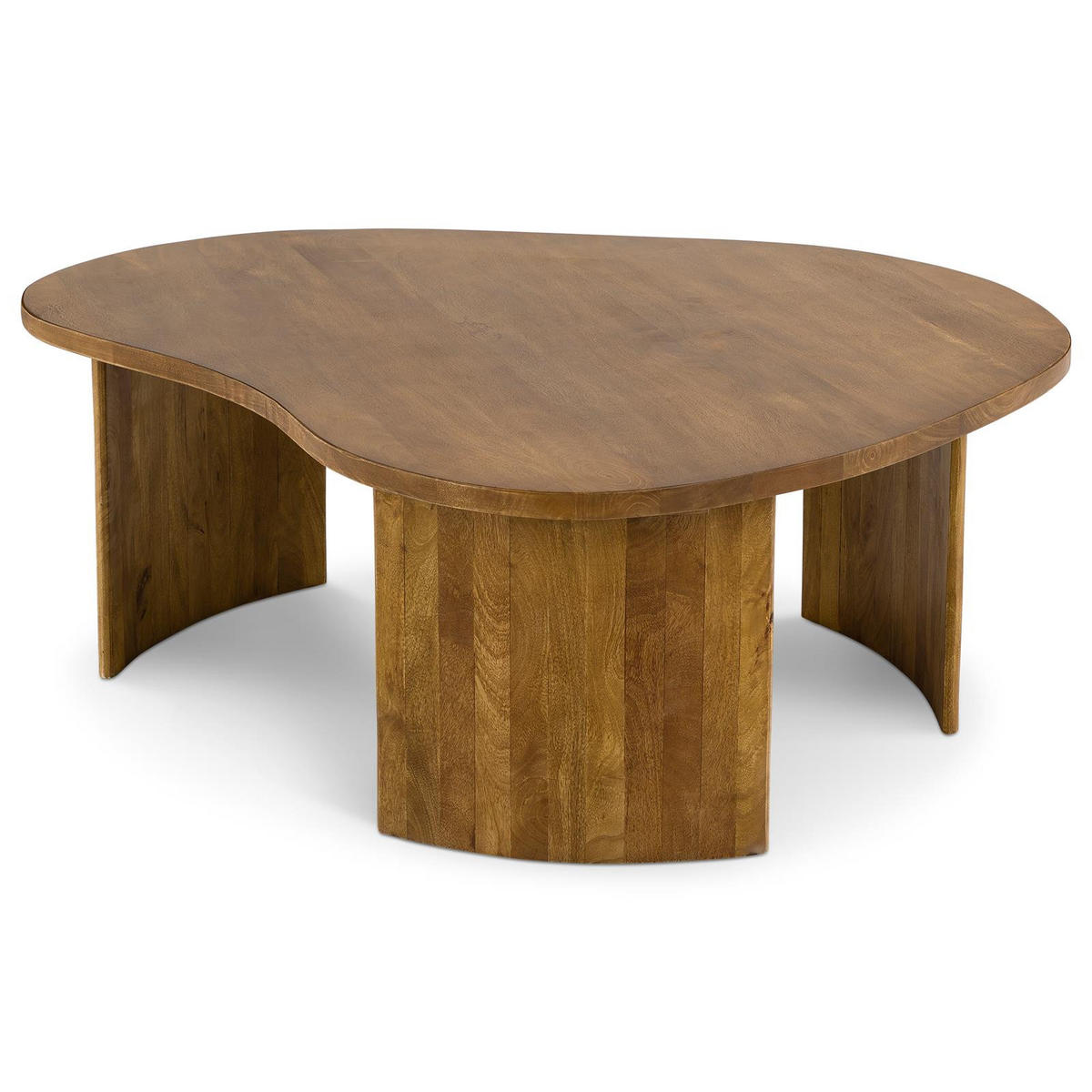 COUCHTISCH CALUA hellbraun - Hellbraun, Holz (90/104/40cm) - IDIMEX