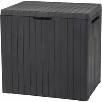 GARTENBOX LxBxH 44 x 58 x 55 cm 113 Liter Stauraum PlatzKissenbox mit Deckel Grau Anthrazit - Anthrazit, Kunststoff (58/55/44cm) - PROREGAL
