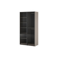 DREHTÜRENSCHRANK ATELIO 101/200/51 cm Modern Kleiderschrank 2-türig Kaschmir - Kaschmir, Holzwerkstoff (101/200/51cm) - MASSENO