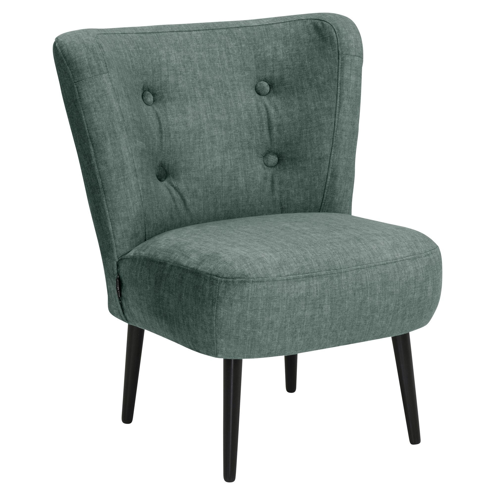 POLSTERSESSEL Kassi Samtvelours petrol - Petrol, Kunststoff (68/80/69cm) - 58aufmkessel