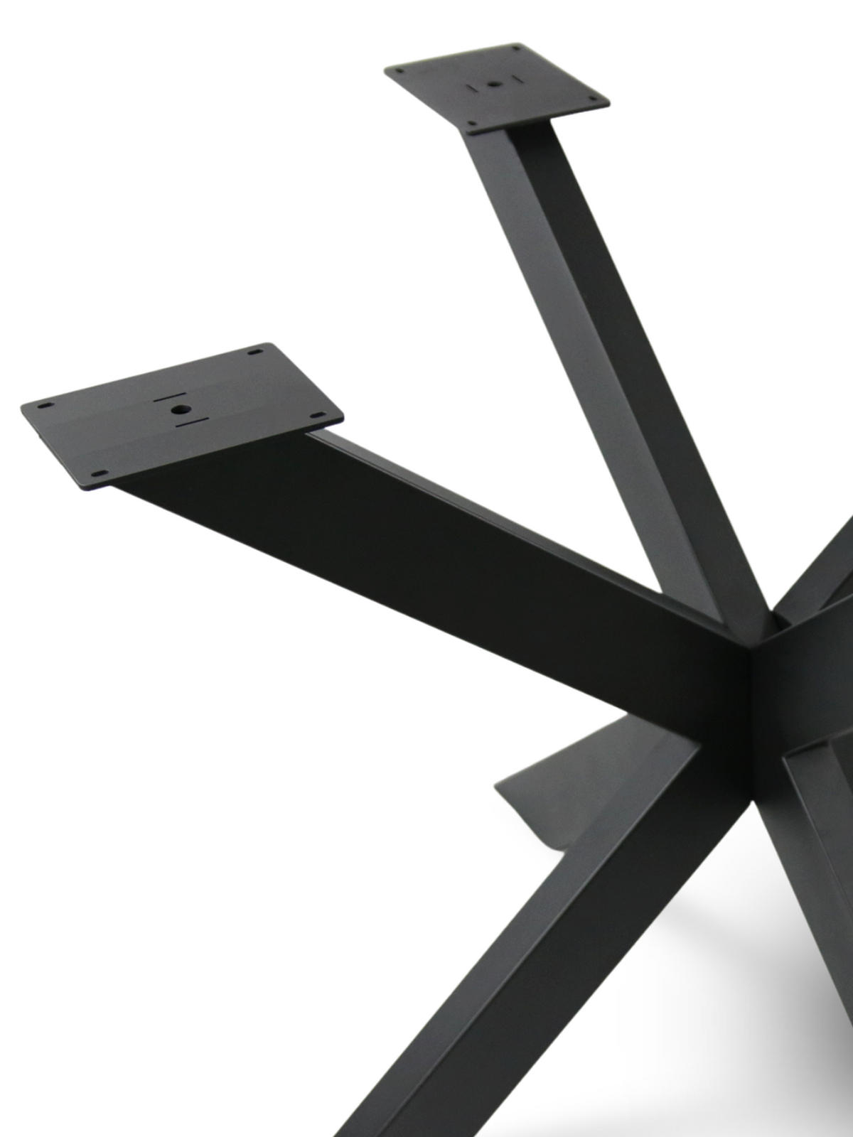 TISCHGESTELL Hora Spider Round - Schwarz, Metall (94/72/94cm) - holz4home®