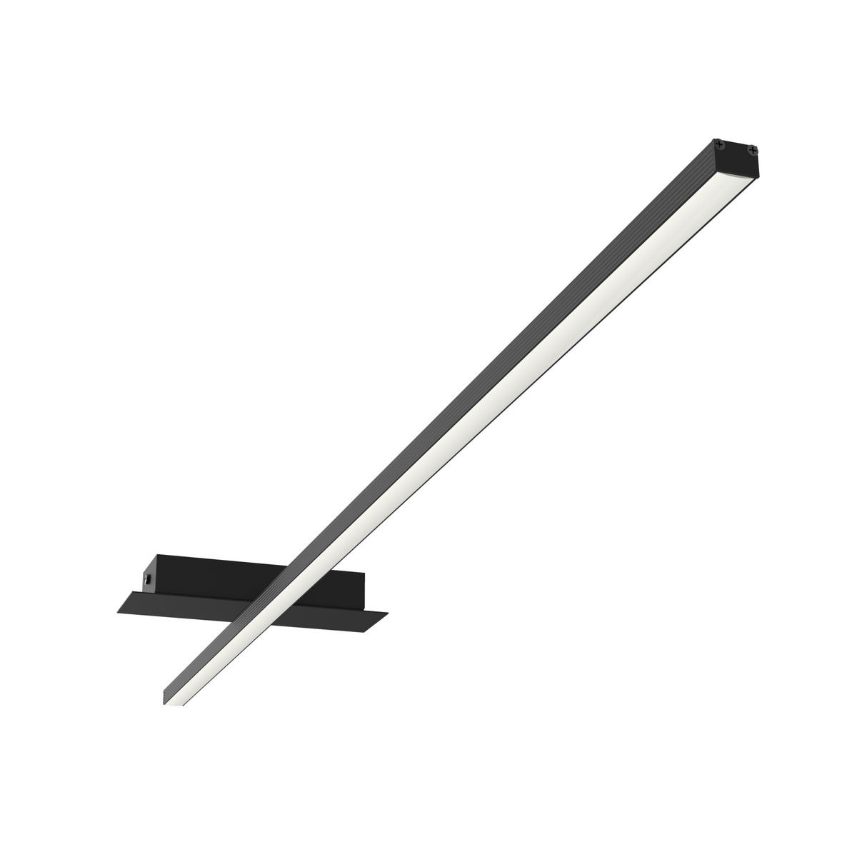 LED-DECKENLEUCHTE - Schwarz, Metall (2/100/2cm) - Lumicom