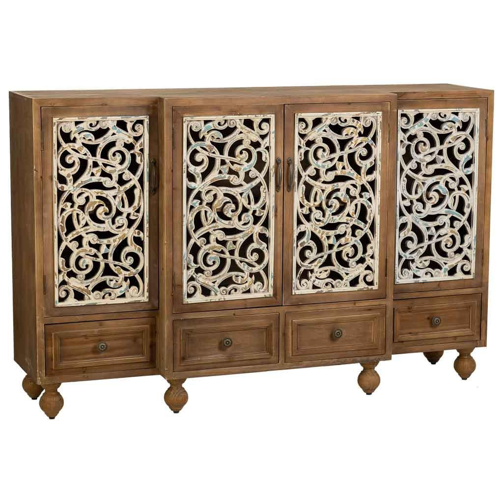 SIDEBOARD aus holz braun 160x42x102 cm - Braun, Holz (160/102/42cm) - Wanderlust