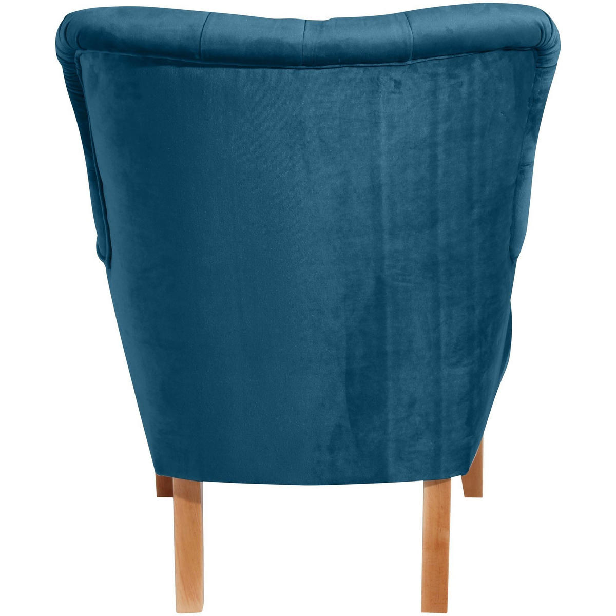 SESSEL Kaiya Bezug Samtvelours Buche natur / petrol - Blau, Kunststoff (82/97/71cm) - 58aufmkessel