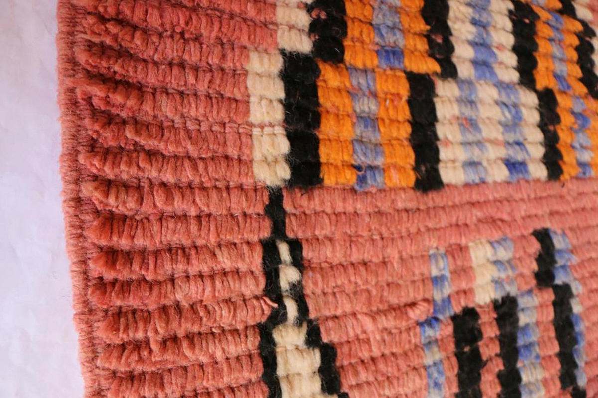 BERBERTEPPICH Teppichläufer marokkanisch aus reiner Wolle 200x 300 cm - Pink, Naturmaterialien (200/300cm) - AFK Living
