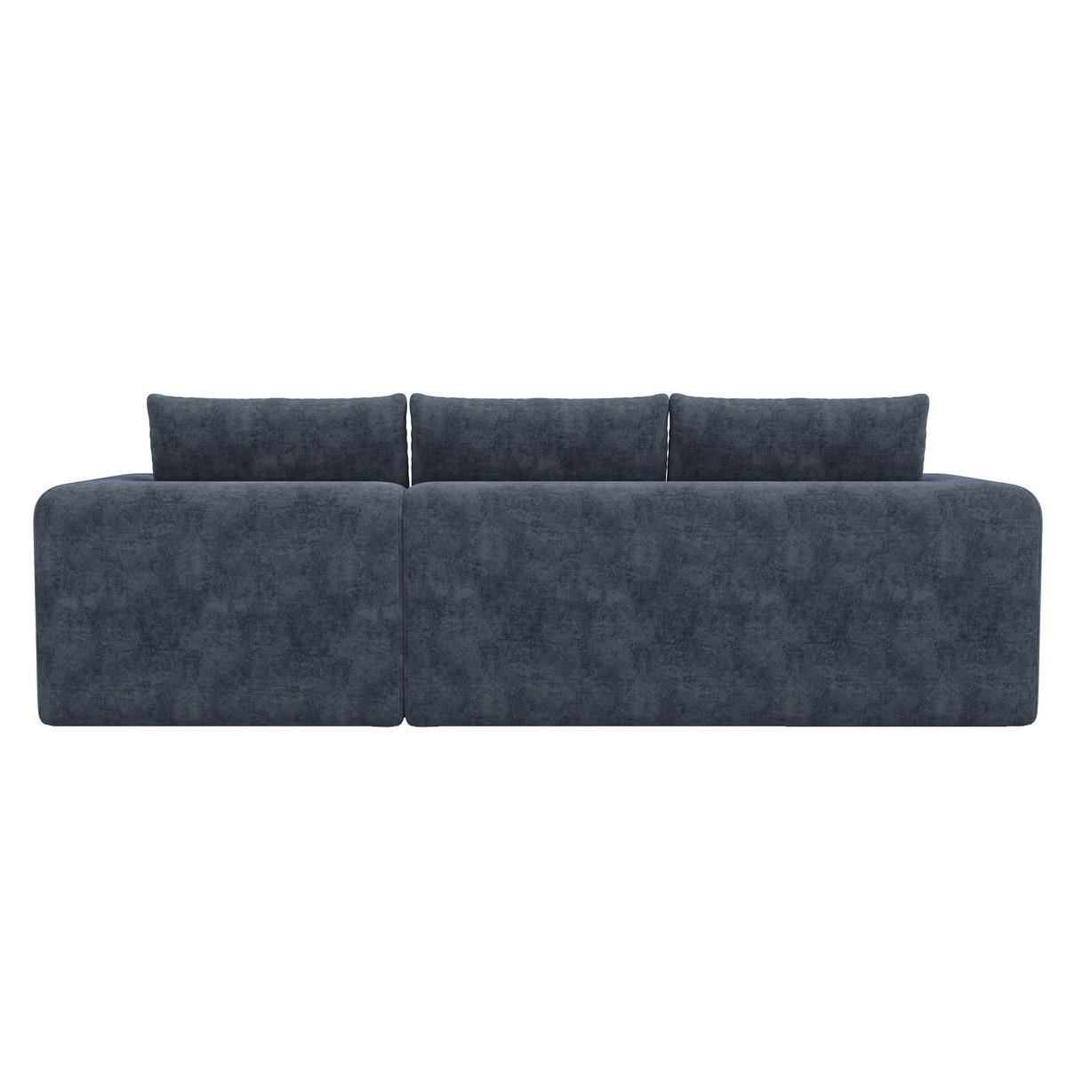 L-FÖRMIGES ECKSOFA Blau 244,5/136/79 cm 3-Sitzer Ohne Montage - Blau, Textil (244.5/136cm) - PANGIVO