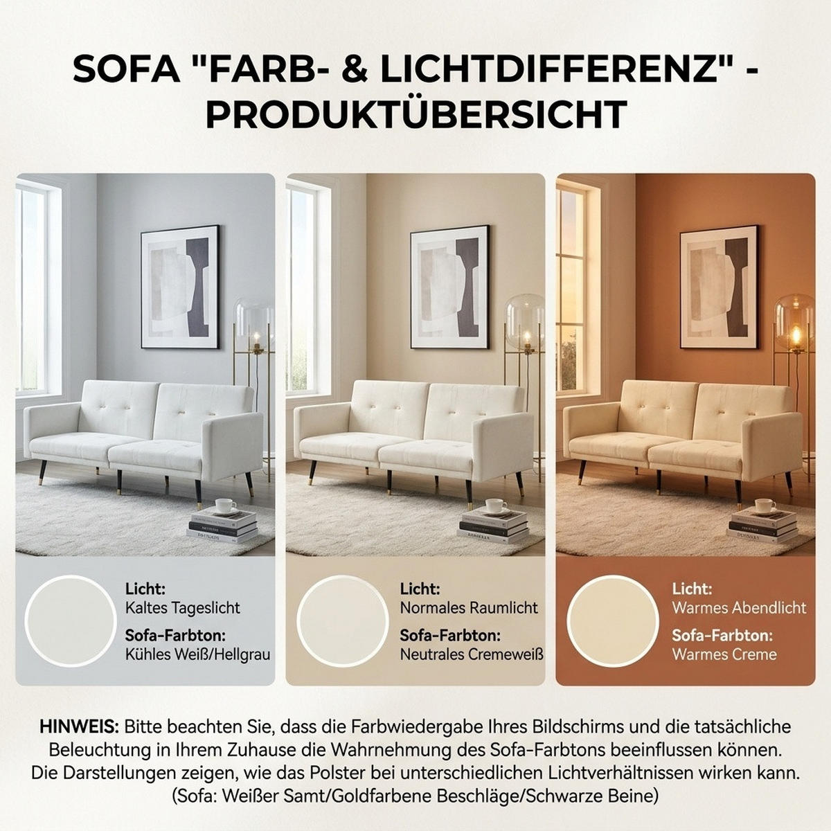 SCHLAFSOFA 150/89/70 cm in Beige Samt - Beige, Textil (164/70/89cm) - Oxeza