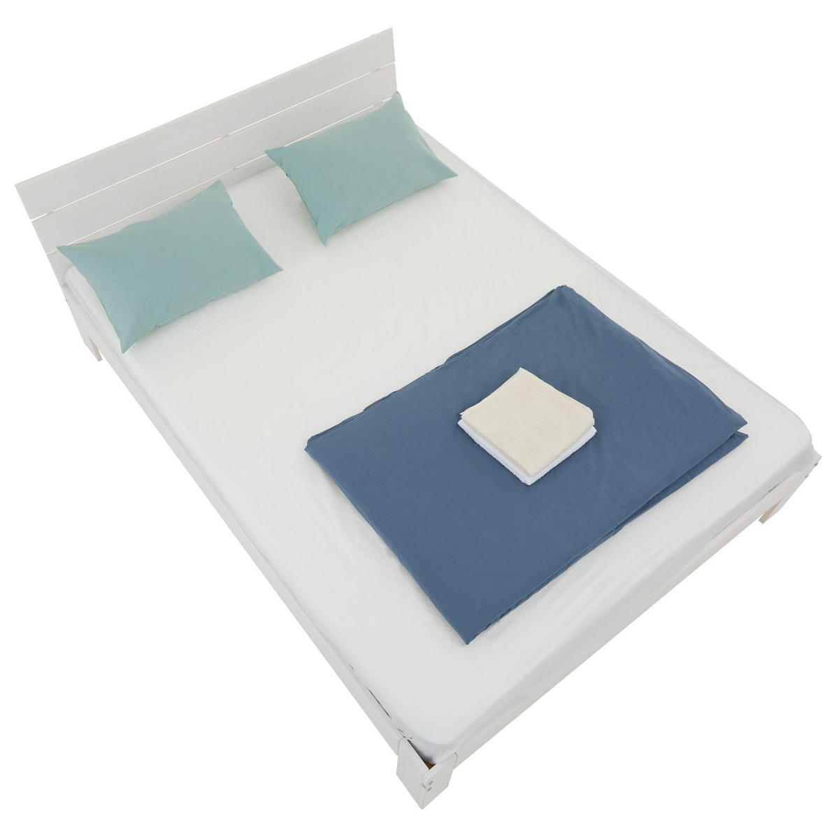 MASSIVHOLZBETT THOMAS 140X190 CM - Weiß, Holz (140/190cm) - IDIMEX