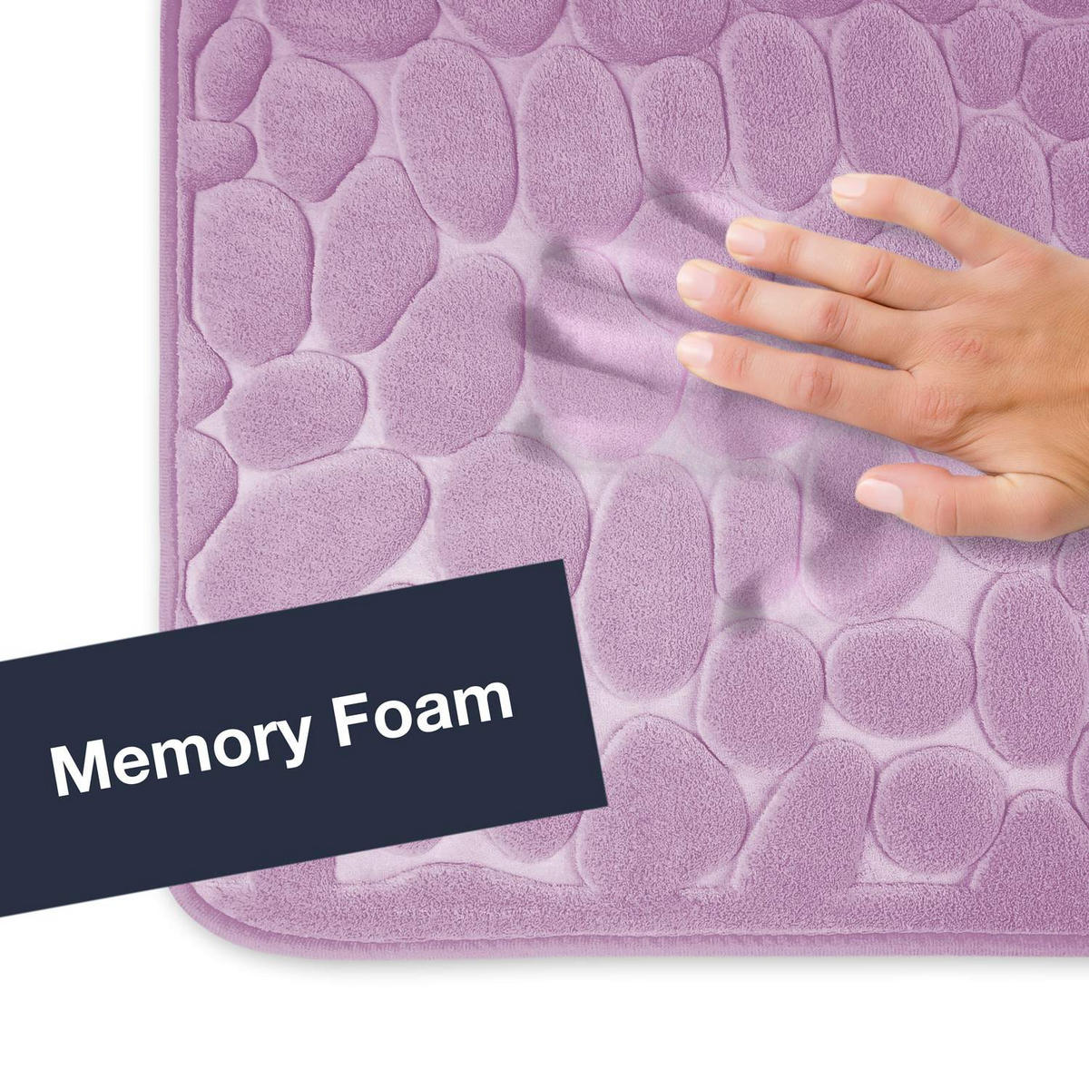 MEMORYSCHAUM BADEMATTE LONDON - Grün, Textil (50/80cm) - WohnDirect