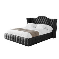 POLSTERBETT mit Bettkasten und Lattenrost, Bett mit Matratze H3/H4 - MODY 120x200 Schwarz Kunstleder - Schwarz Hochglanz, Holzwerkstoff/Textil (120/200cm) - ALTDECOR