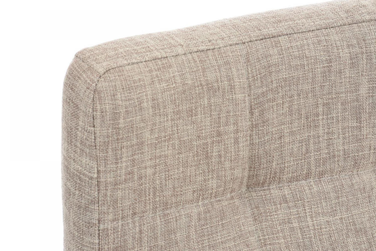 BARHOCKER Stoff Creme - Eukalyptusholzfarben/Creme, Holz/Textil (42/94/49cm) - CLP