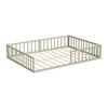 BODENBETT AUS METALL Minno Greige 205 x 145 cm ohne Matratze - Greige, Metall - VitaliSpa