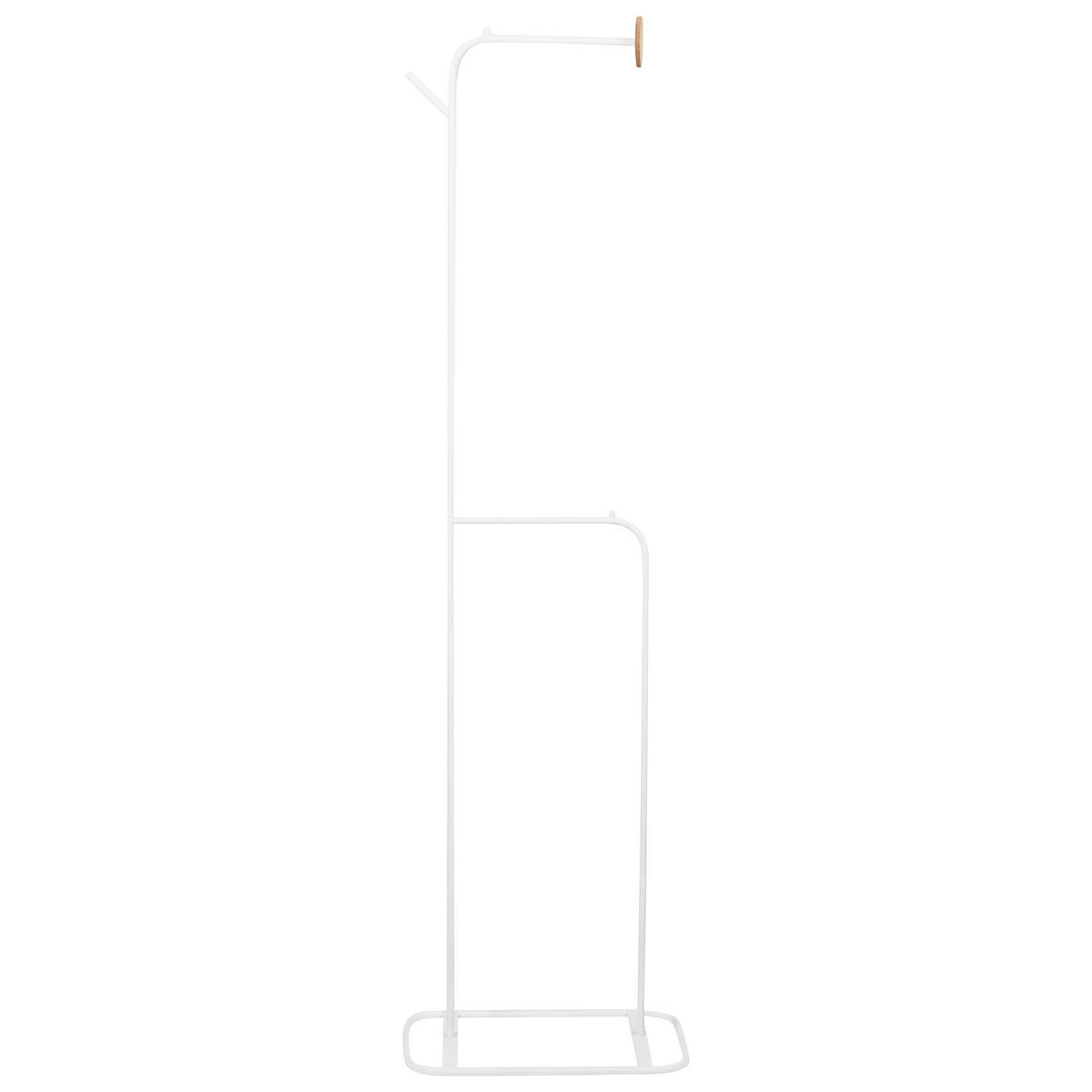 GARDEROBENSTÄNDER Weiß Eureka - Weiß, Metall (48/171/30cm) - Beliani