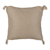 DEKOKISSEN Beige 45/45 cm Erigeron - Beige, Naturmaterialen (45/45/10cm) - Beliani