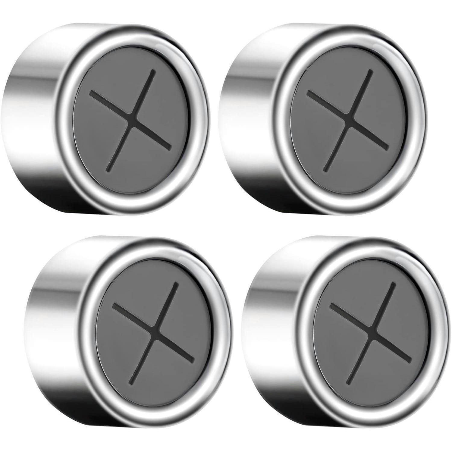GESCHIRRTUCHHALTER 4-teiliges Set selbstklebend Silber - Silberfarben, Kunststoff (4/2/4cm)